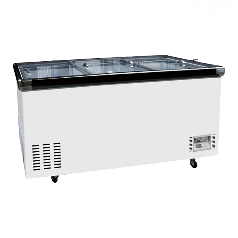 깊은 바닥 섬 냉장 진열장